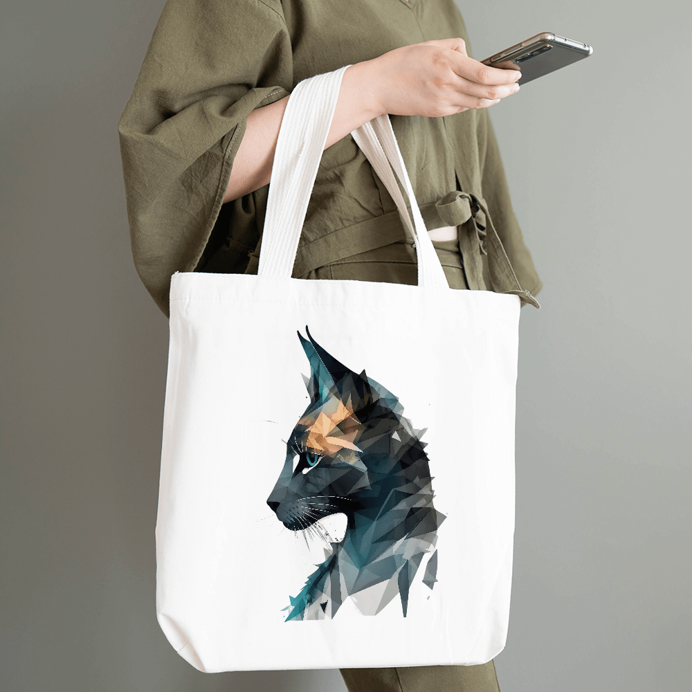 Geometric Dark Cat Design - HeatPressNation