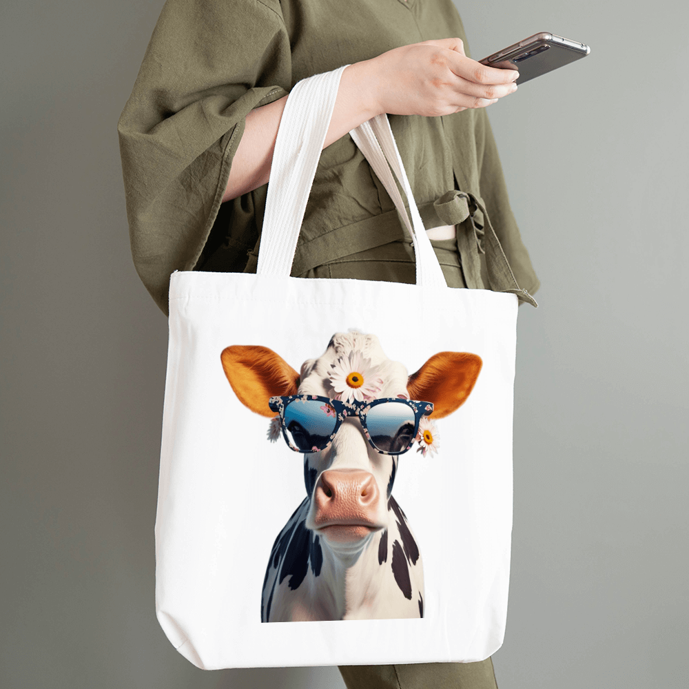 Cow with Glasses Design - HeatPressNation