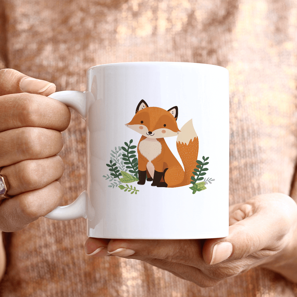 Forest Fox Cartoon Design - HeatPressNation