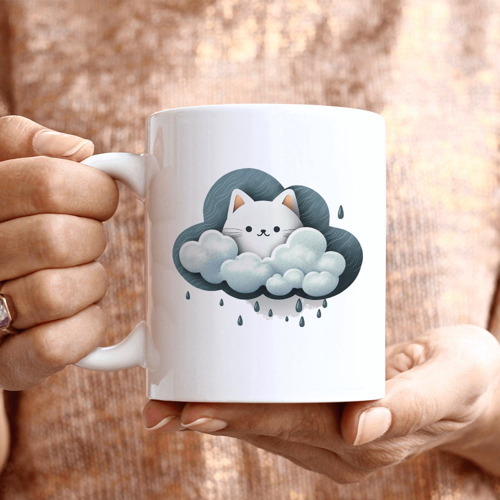 Cat in Clouds Design - HeatPressNation