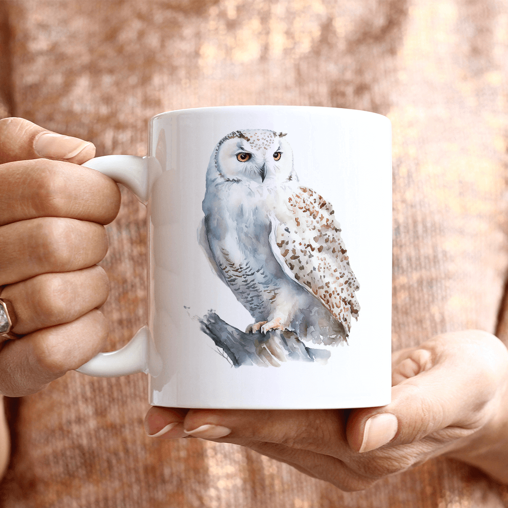 Snow Owl Left Design - HeatPressNation