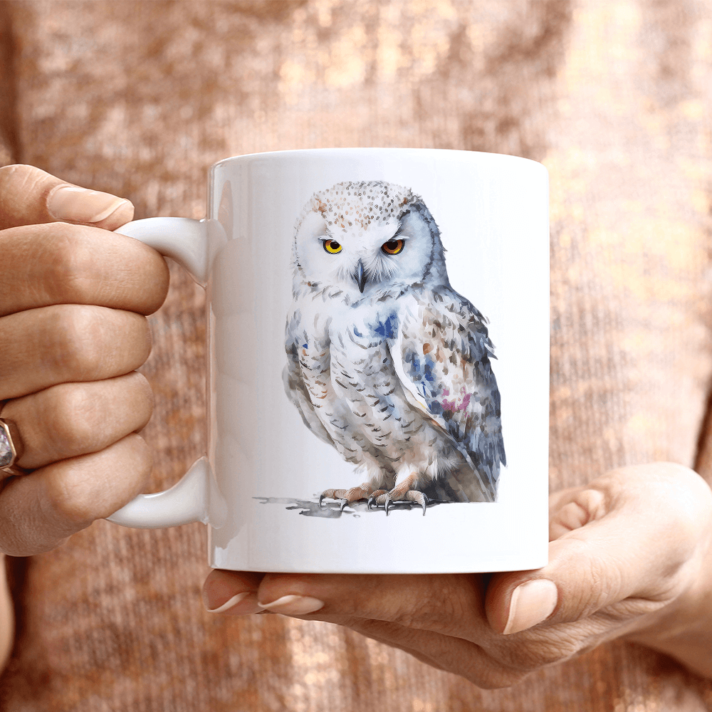 Snow Owl Front Design - HeatPressNation