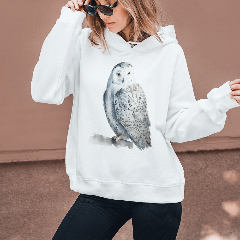 White Owl Side Design - HeatPressNation