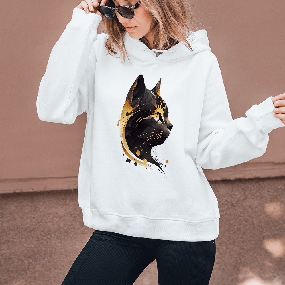 Golden Dark Cat Design - HeatPressNation