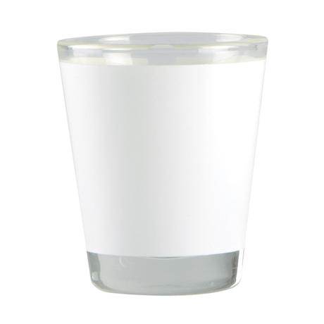 HPN ORCA Premium 1.5 oz. Sublimation Glass Shot Glass with White Patch - 144 per Case - HeatPressNation