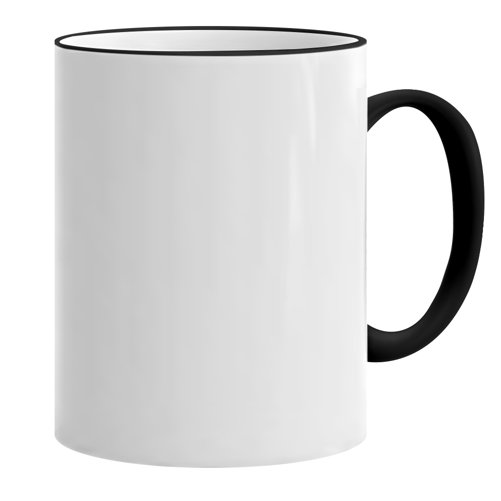 HPN ORCA Premium 11 oz. Color Rim + Handle Sublimation Ceramic Mug - 36 per Case - HeatPressNation