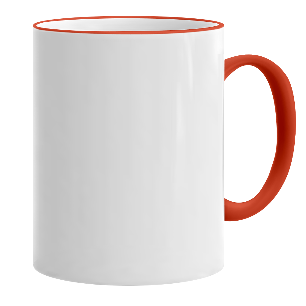 HPN ORCA Premium 11 oz. Color Rim + Handle Sublimation Ceramic Mug - 36 per Case - HeatPressNation