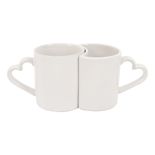 HPN ORCA Premium 11 oz. Sublimation Ceramic Lover's Mugs 2-Piece Set - 18 Sets per Case