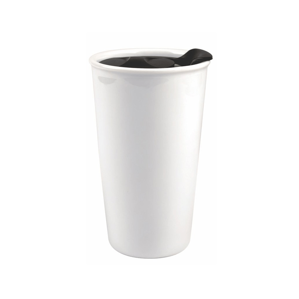 HPN ORCA Premium 12 oz. Sublimation Ceramic Travel Tumbler with Black Lid - 24 per Case - HeatPressNation