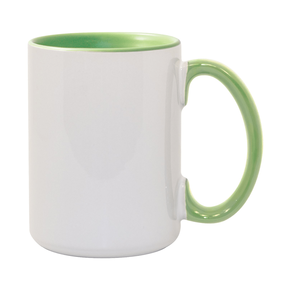 HPN ORCA Premium 15 oz. Inner + Handle Sublimation Ceramic Mug - 36 per Case - HeatPressNation