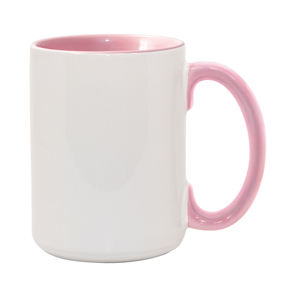 HPN ORCA Premium 15 oz. Inner + Handle Sublimation Ceramic Mug - 36 per Case - HeatPressNation