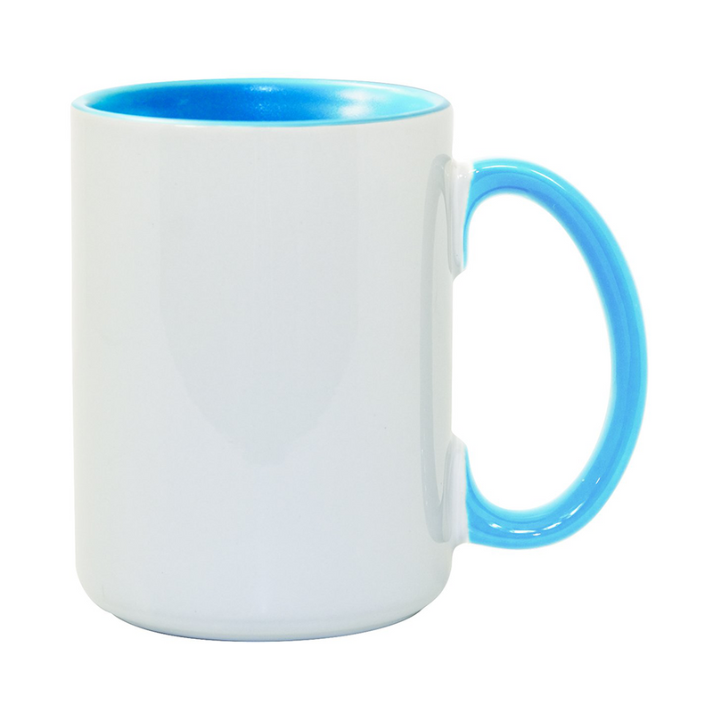 HPN ORCA Premium 15 oz. Inner + Handle Sublimation Ceramic Mug - 36 per Case
