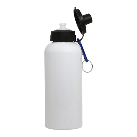 HPN SubliCraft 20 oz. Flip Top Sublimation Aluminum Sports Bottle with Carabiner - 48 per Case - HeatPressNation