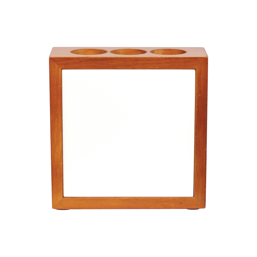 HPN SubliCraft 4" x 4" Cherry Sublimation Wooden Pencil Holder - 40 per Case - HeatPressNation
