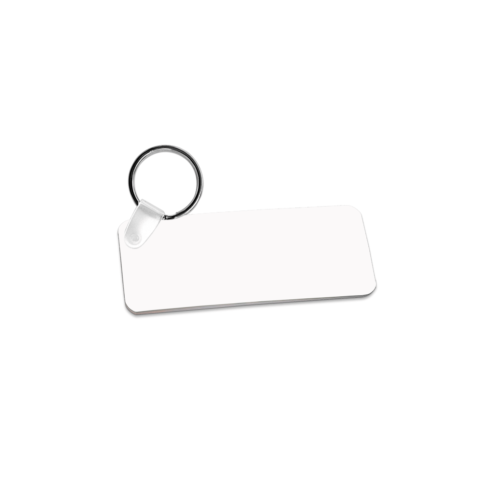 Unisub 1.25" x 3" Rectangle Sublimation Aluminum Keychain - HeatPressNation