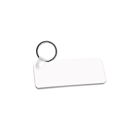 Unisub 1.25" x 3" Rectangle Sublimation Aluminum Keychain - HeatPressNation
