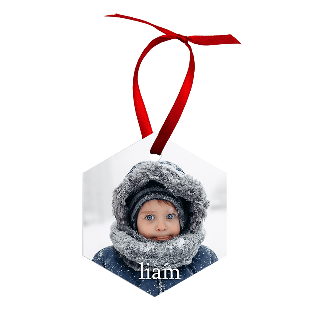 Unisub 2.6" x 3" Hexagon Sublimation Aluminum Ornament - HeatPressNation