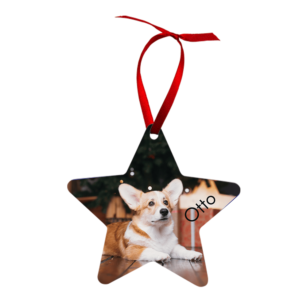 Unisub 3.81" x 3.98" Star Sublimation Aluminum Ornament - HeatPressNation