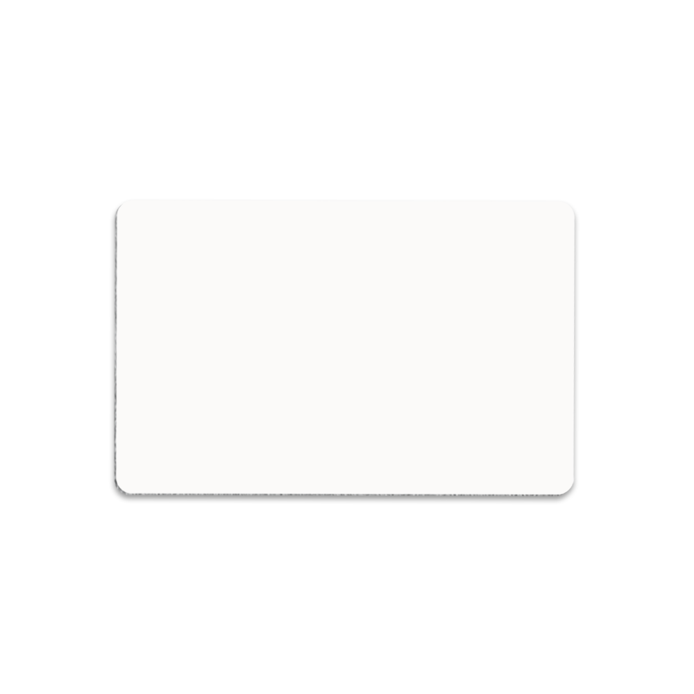 Unisub 2.125" x 3.375" Sublimation Aluminum Name Badge - Gloss White - HeatPressNation