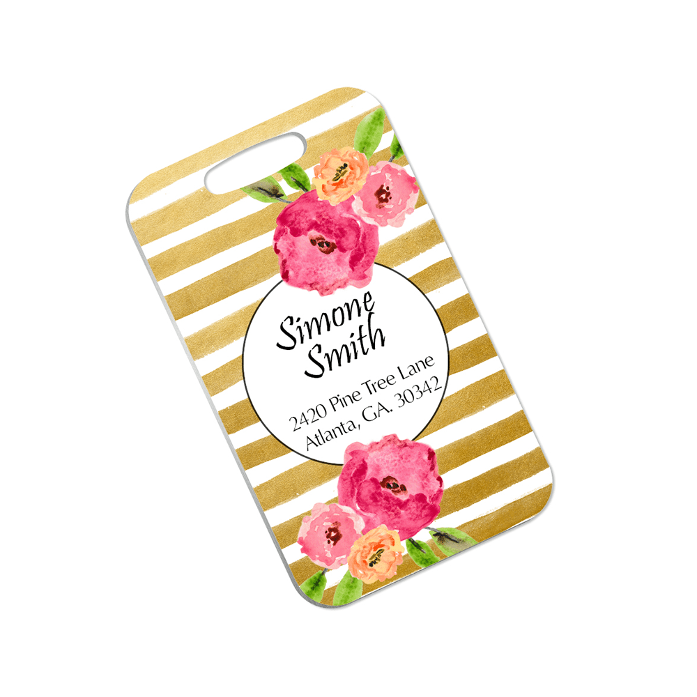 Unisub 2.5" x 4.25" Rectangle Sublimation Aluminum Bag Tag - HeatPressNation