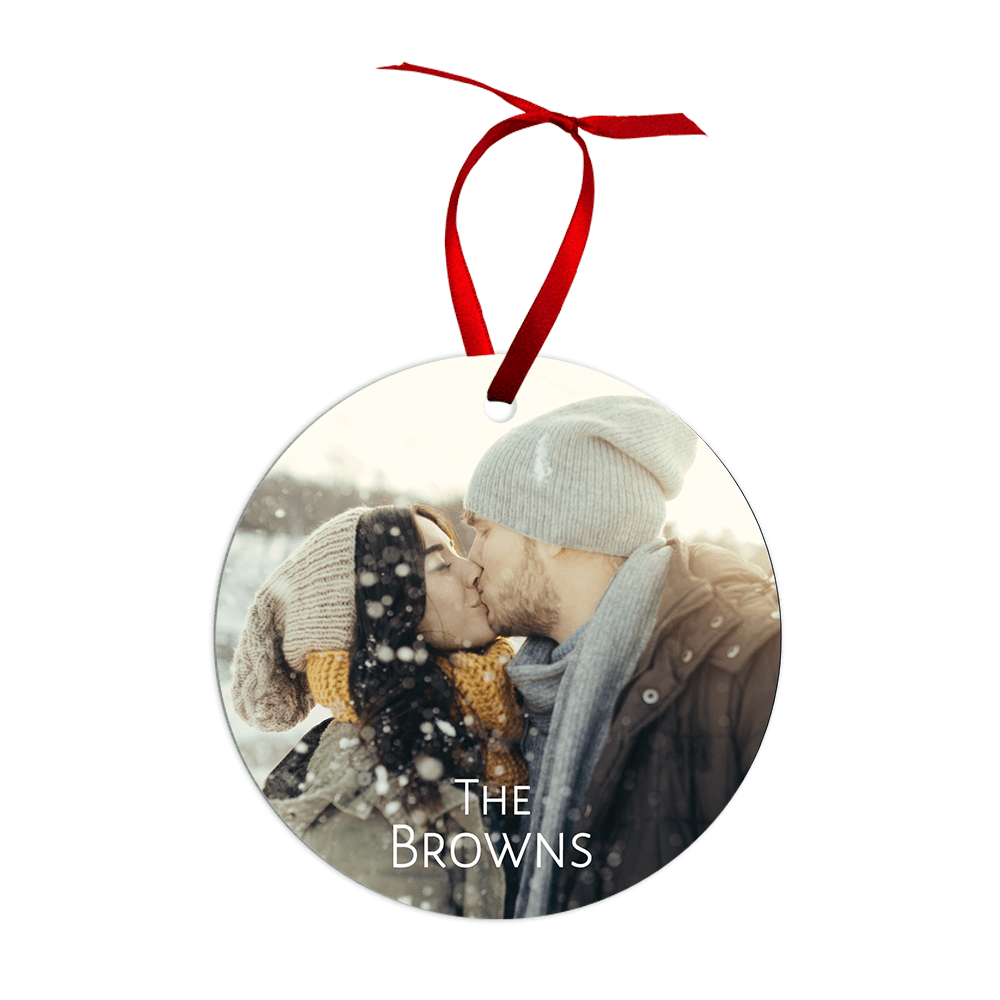 Unisub 3.9" Round Jumbo Circle Sublimation Aluminum Ornament - HeatPressNation