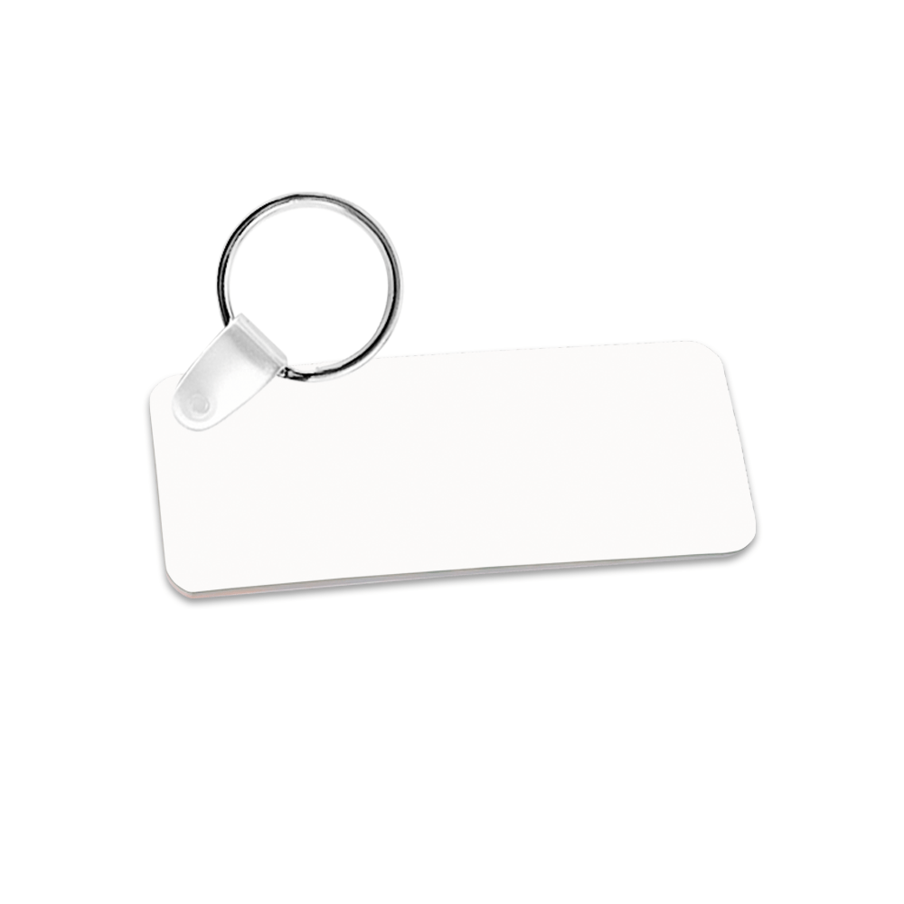 Unisub 3" x 1.25" Rectangle Sublimation FRP Keychain - HeatPressNation