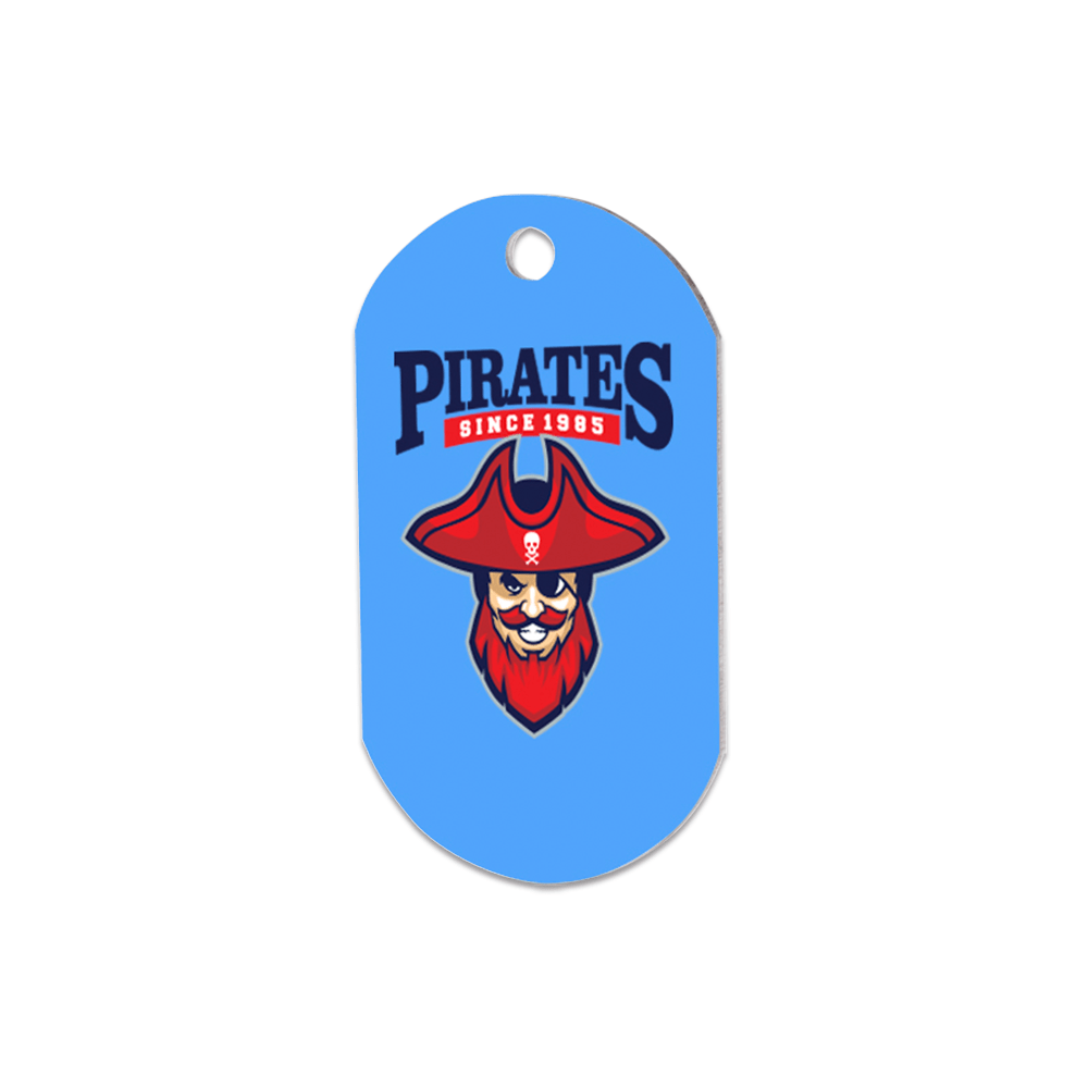 Unisub 1.13" x 2" Single Sided Sublimation Aluminum ID Tag - HeatPressNation