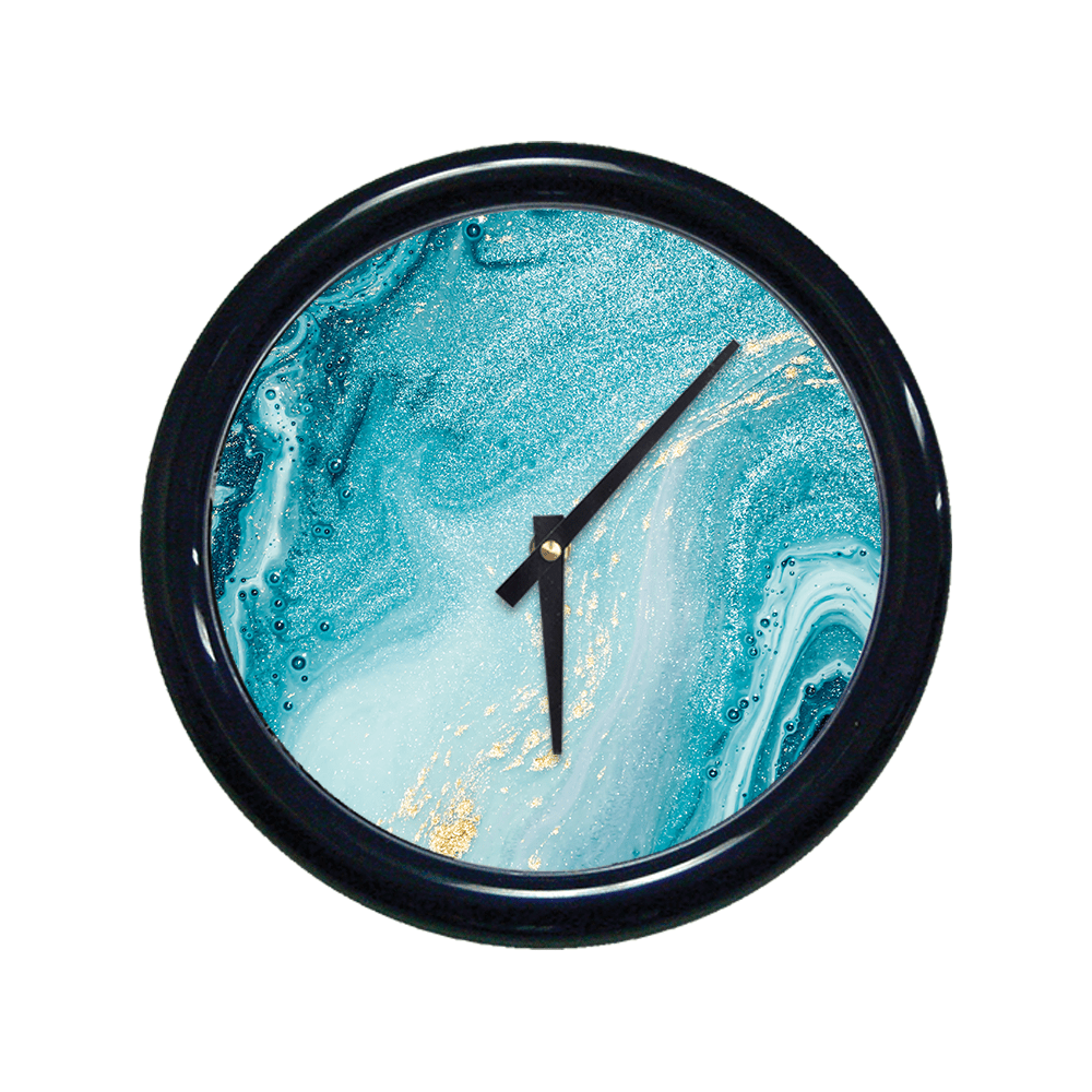 Unisub 8.125" Round Sublimation Aluminum Clock Kit with Lens - HeatPressNation