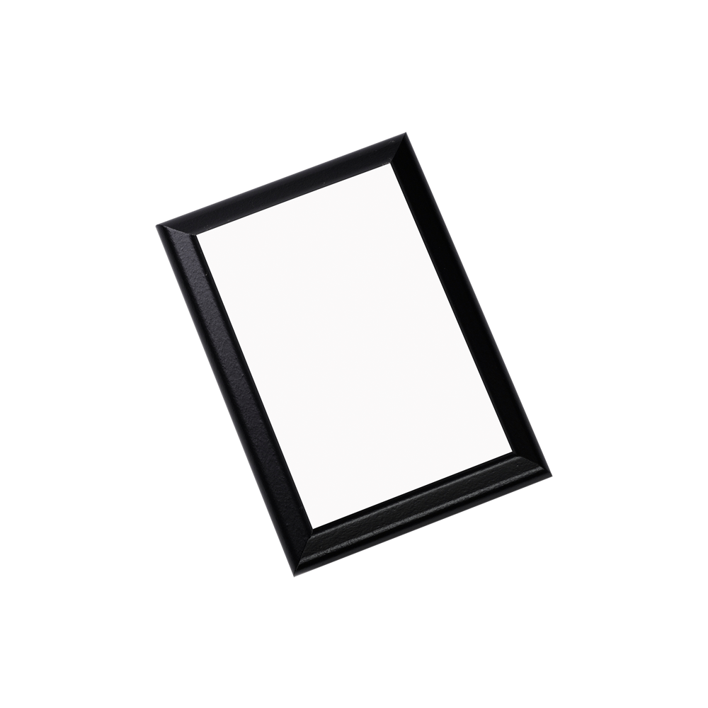 Unisub 5" x 7" Black Sublimation MDF Plaque with Ogee Edge - HeatPressNation