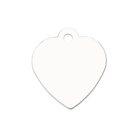 Unisub 1.25" x 1.38" Heart Sublimation Aluminum Pet Tag - HeatPressNation