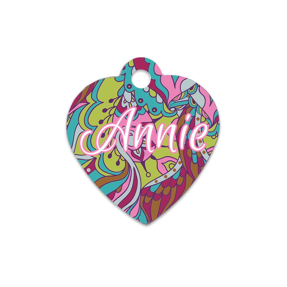 Unisub 1.25" x 1.38" Heart Sublimation Aluminum Pet Tag - HeatPressNation