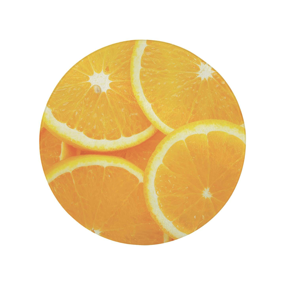 HPN SubliCraft 12" Diameter Sublimation Glass Cutting Board - 24 per Case - HeatPressNation