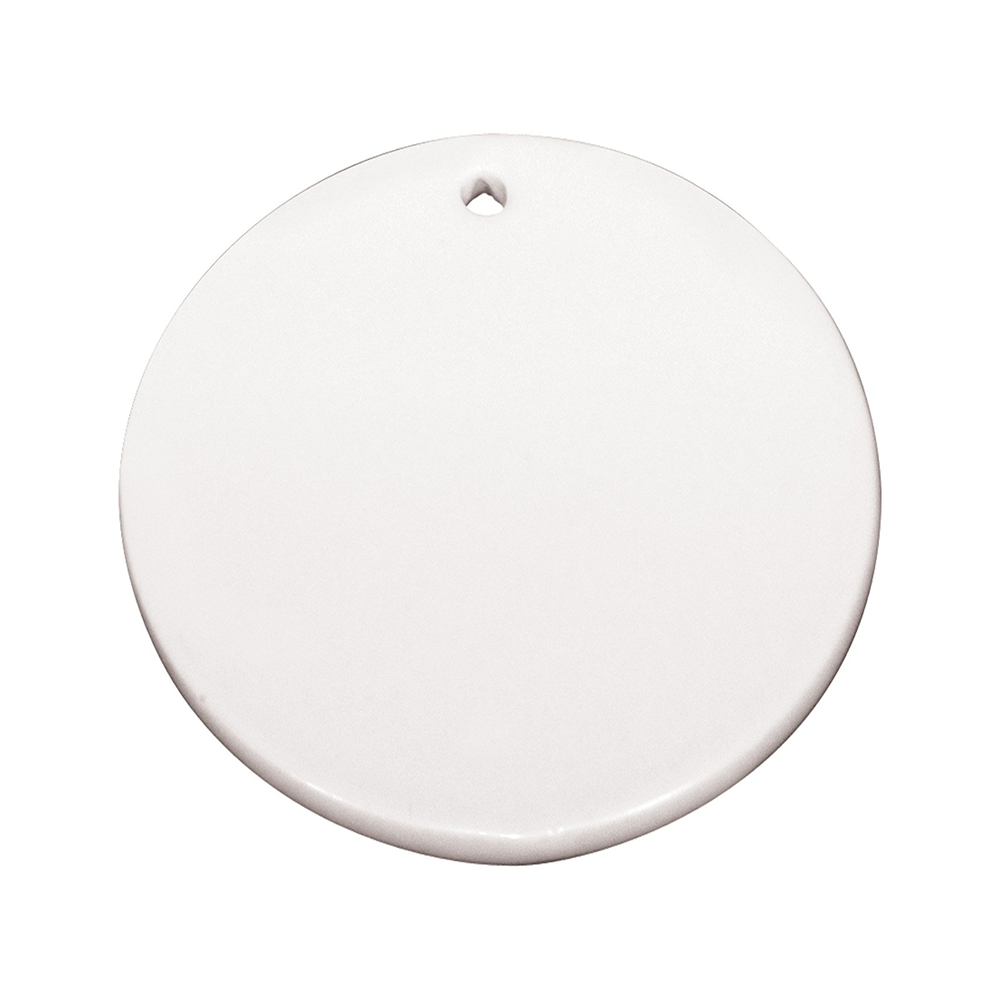 HPN SubliCraft 2.5" Round Sublimation Ornament with Hanger Hole - 100 per Case - HeatPressNation