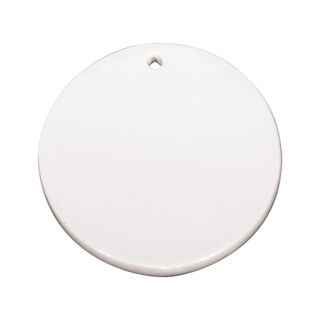 HPN SubliCraft 2.5" Round Sublimation Ornament with Hanger Hole - 100 per Case - HeatPressNation