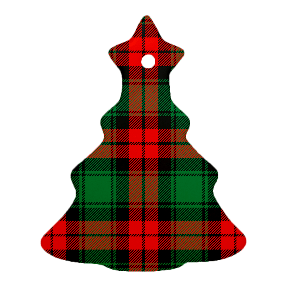 HPN SubliCraft 4" Christmas Tree Sublimation Ceramic Ornament with Hole - 100 per Case - HeatPressNation