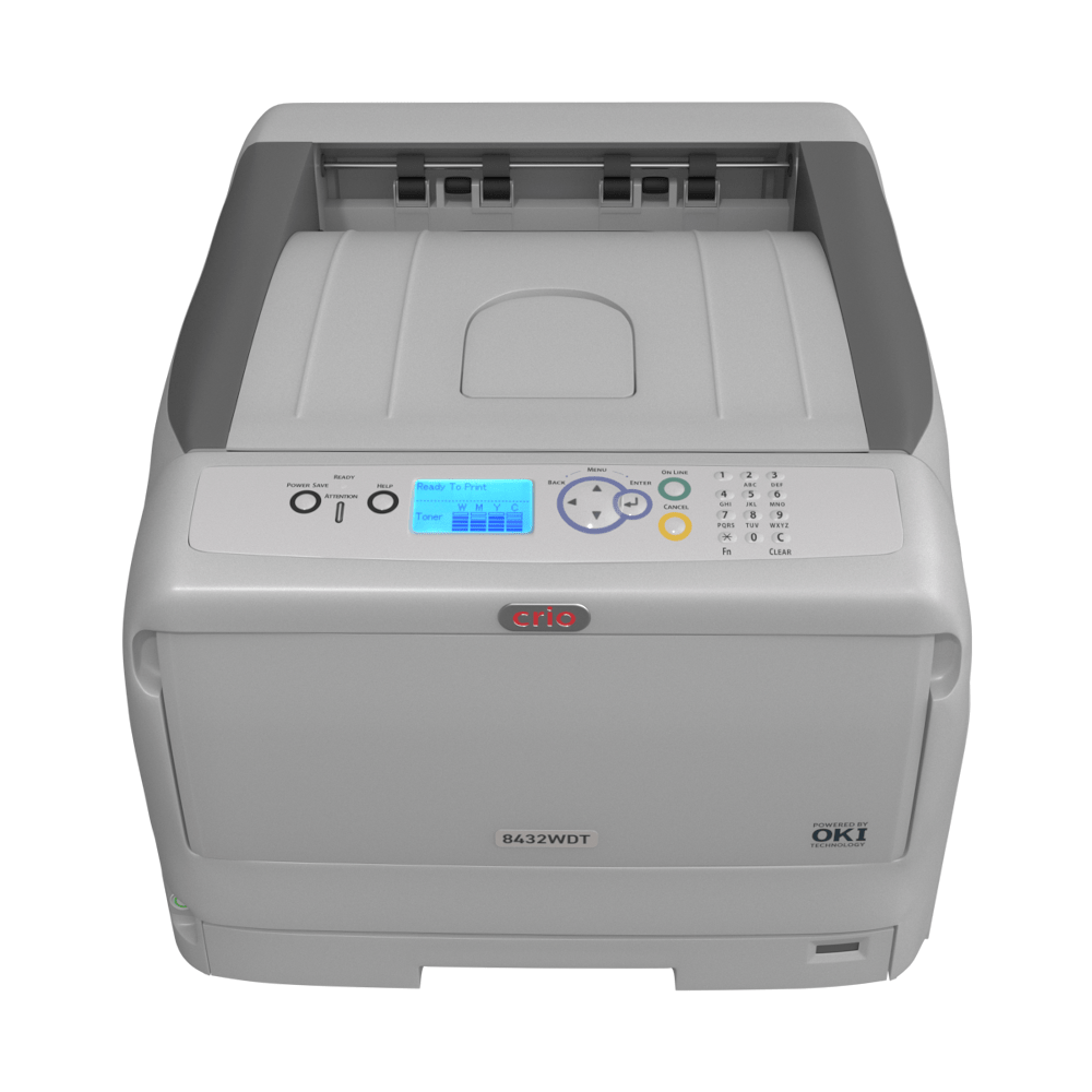 Crio 8432WDT White Toner Laser DTF Printer with RIP Software & Remote Support Tablet - HeatPressNation