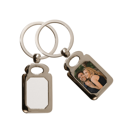 HPN SubliCraft Rectangle Sublimation Key Ring - 20 per Case - HeatPressNation