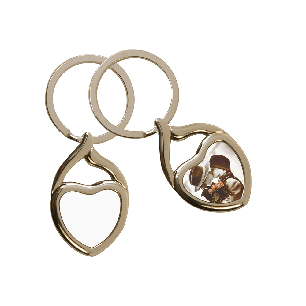 HPN SubliCraft Twisted Heart Sublimation Key Ring - 20 per Case - HeatPressNation