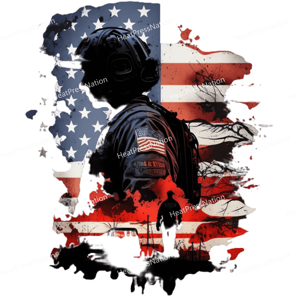 American Soldier Design - HeatPressNation