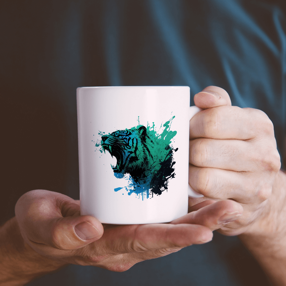 Left Tiger Head Design - HeatPressNation