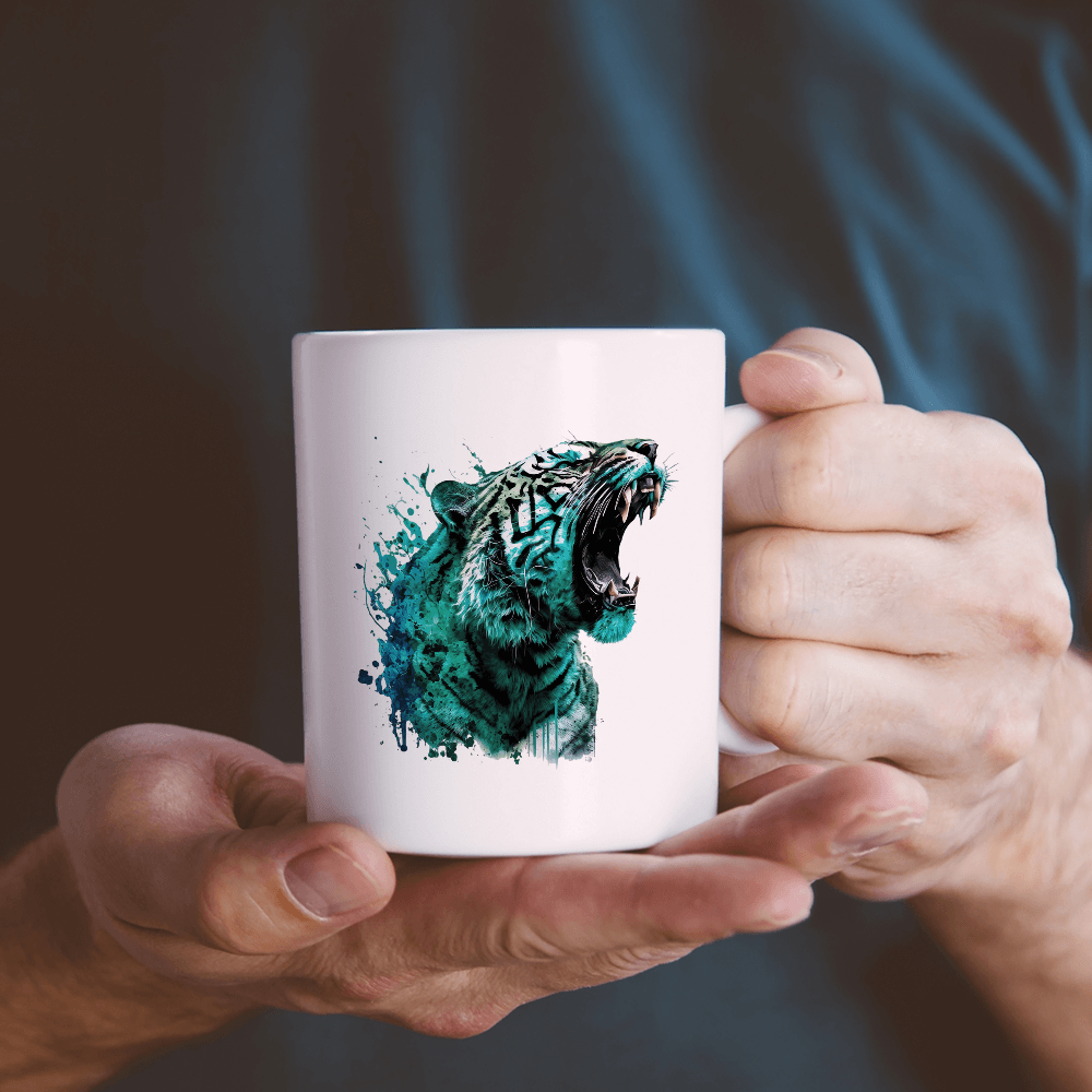 Right Tiger Head Design - HeatPressNation