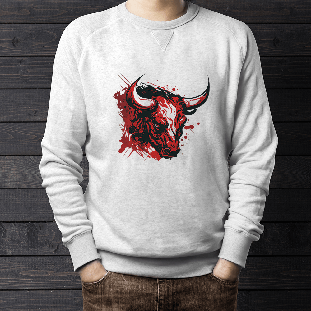 Angry Red Bull Design - HeatPressNation