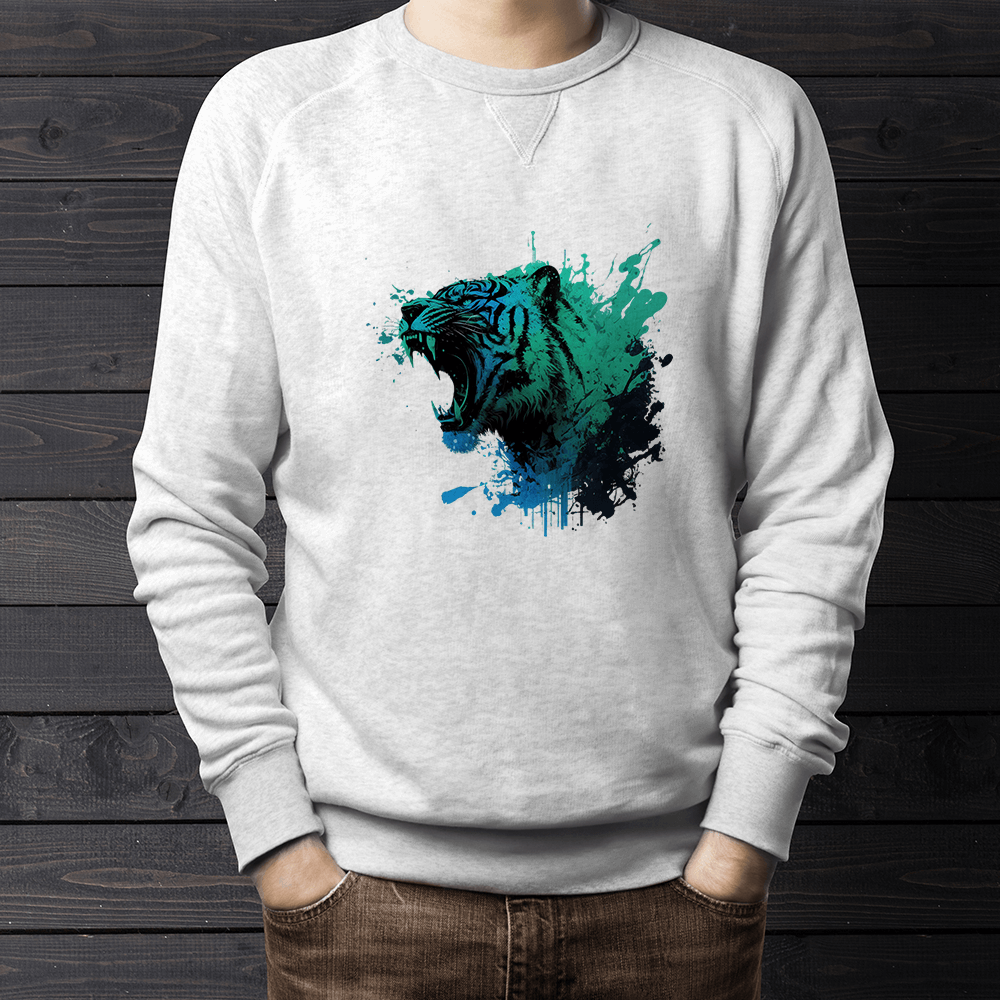 Left Tiger Head Design - HeatPressNation