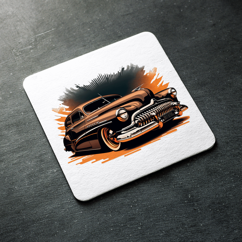 Classic Brown Car Design - HeatPressNation