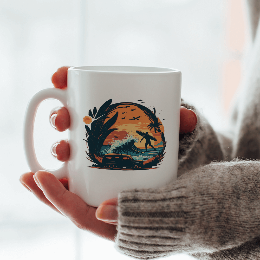 Surf Beach Design - HeatPressNation