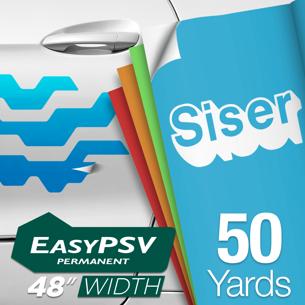 Siser EasyPSV Permanent Adhesive Sticker Vinyl - 48" x 50 Yards - HeatPressNation