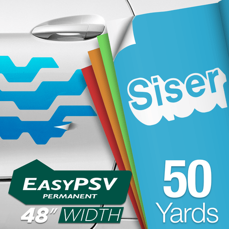 Siser EasyPSV Permanent Adhesive Sticker Vinyl - 48" x 50 Yards - HeatPressNation