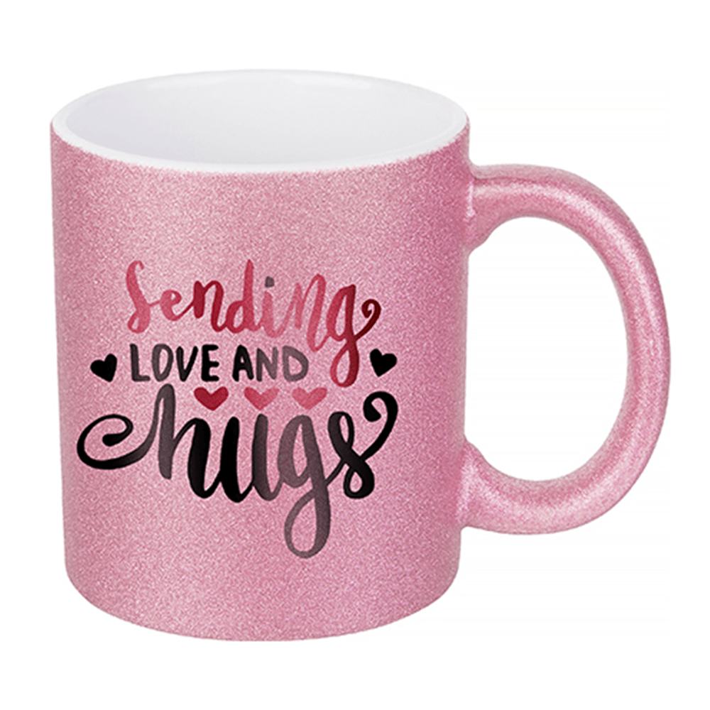 HPN SubliCraft 11 oz. Glitter Sublimation Ceramic Mug - 36 per case - HeatPressNation
