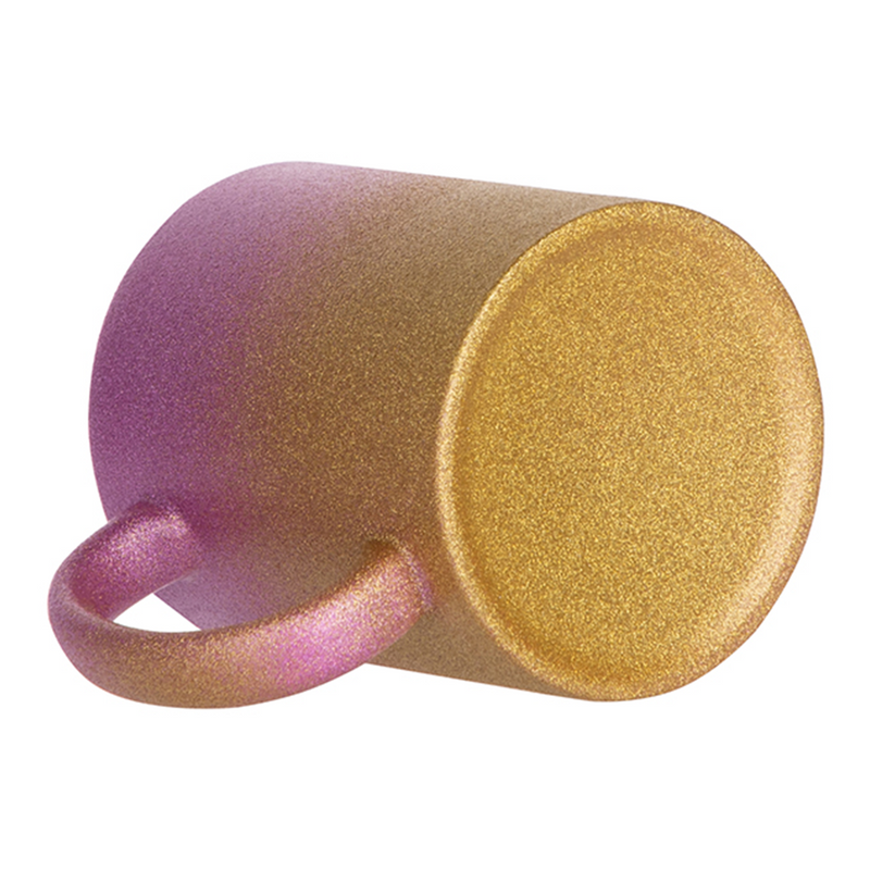 HPN SubliCraft 11 oz. Glitter Gradient Sublimation Ceramic Mug - 36 per case