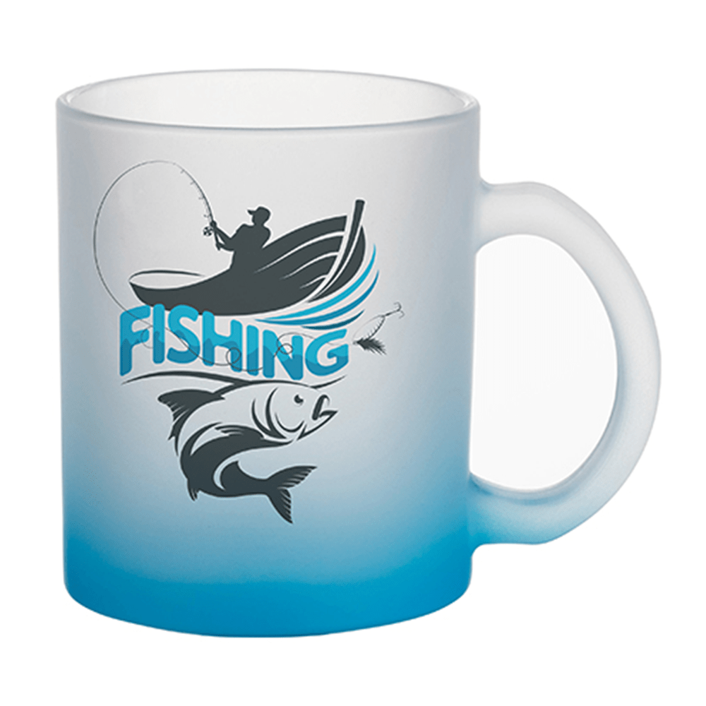 HPN SubliCraft 11 oz. Color Gradient Sublimation Glass Mug - 12 per case - HeatPressNation